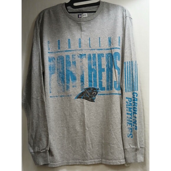 NFL Other - Carolina Panthers NFL Team Apparel Long Sleeve T-Shirt Men's Medium Gray EUC